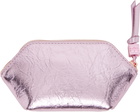 GANNI Pink Bou Crushed Coin Pouch