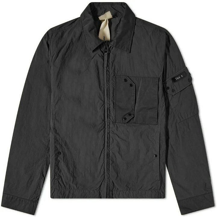 Photo: Ten C Men's Mid Technical Shirt Jacket in Black