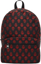 Alexander McQueen Black & Red Metropolitan Biker Skull Backpack