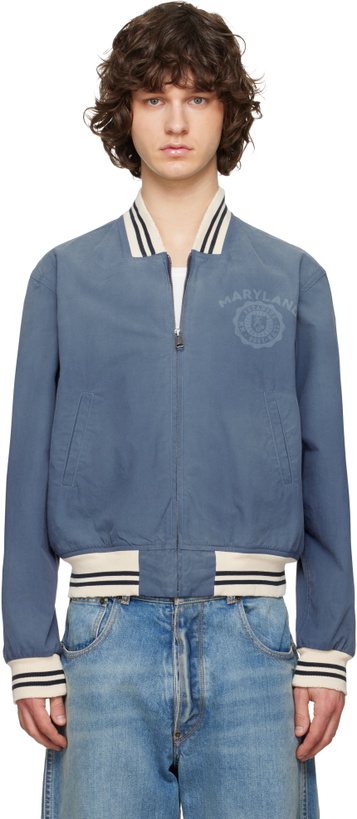 Photo: Maison Margiela Blue Varsity Caban Jacket