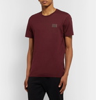 Dolce & Gabbana - Slim-Fit Logo-Appliquéd Cotton-Jersey T-Shirt - Burgundy