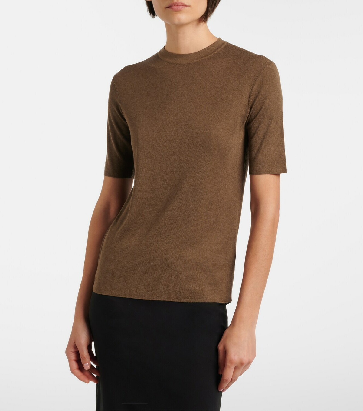 The Row Ozzi silk-blend T-shirt