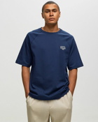 A.P.C. T Shirt Willy Blue - Mens - Shortsleeves