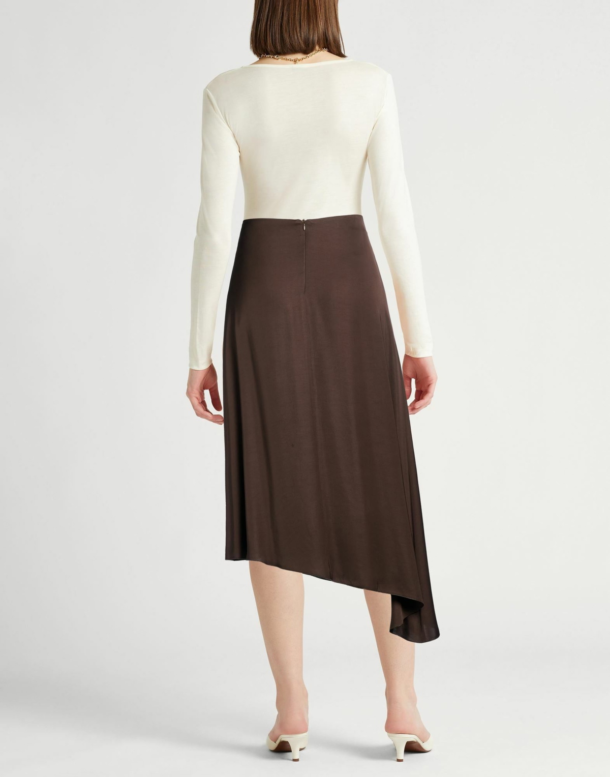 Peserico Womens Midi skirt Dark in Brown