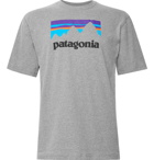 Patagonia - Responsibili-Tee Logo-Print Mélange Cotton-Blend Jersey T-Shirt - Gray