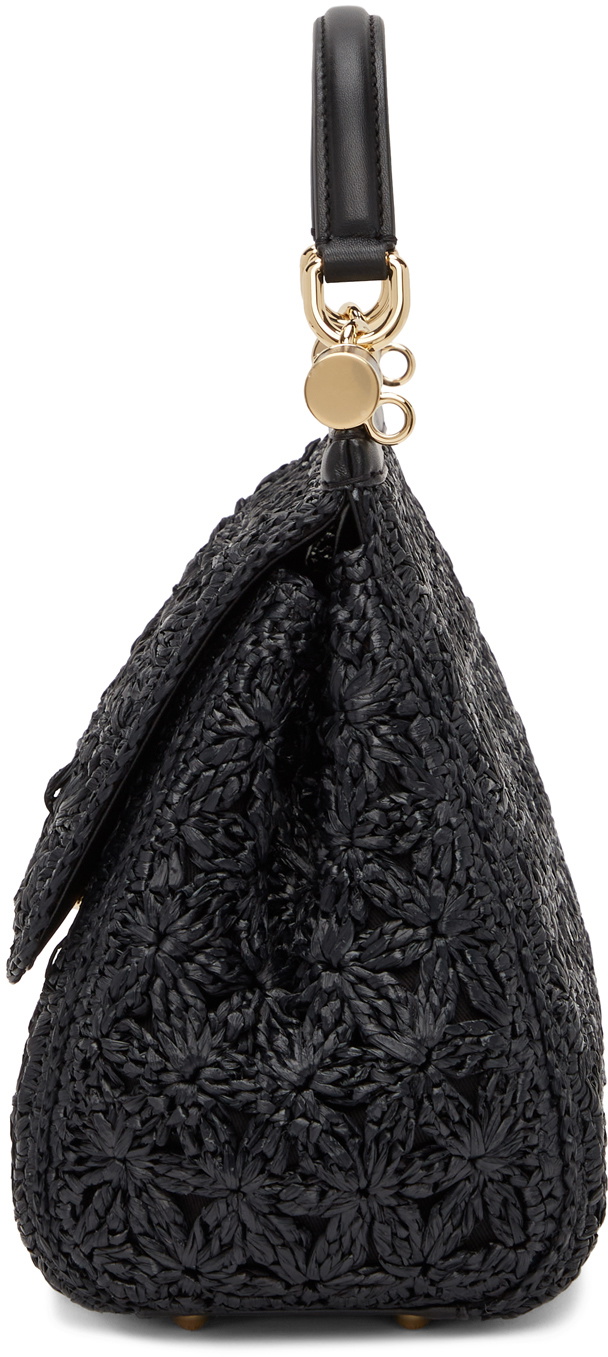 Dolce & Gabbana My Heart Crochet Bag in Black