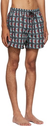 Paul Smith Black Cinema Geo Swim Shorts