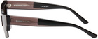 Eckhaus Latta SSENSE Exclusive Black & Brown 'The Club' Sunglasses