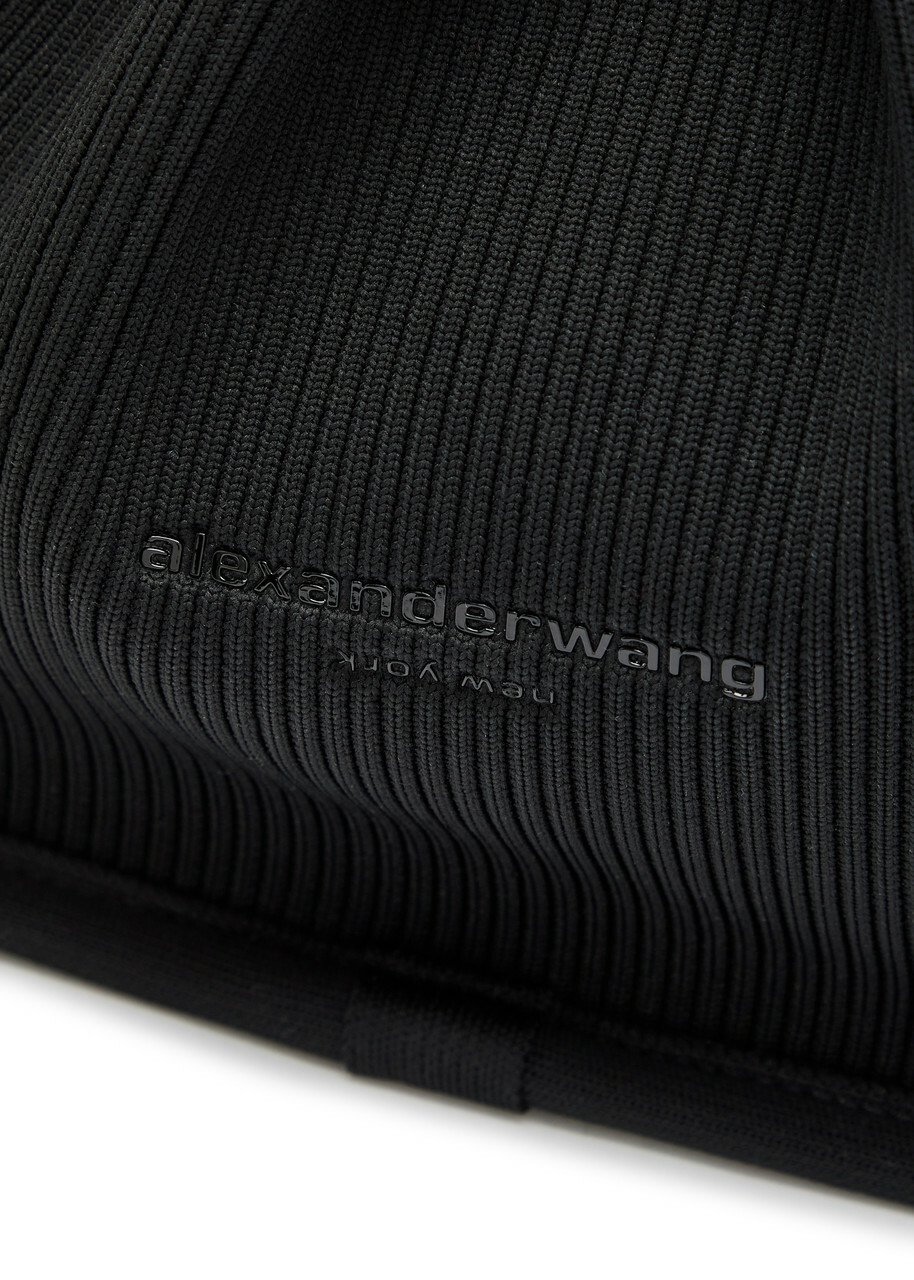 Alexander Wang Ryan Ribbed-knit top Handle bag - Black - One Size