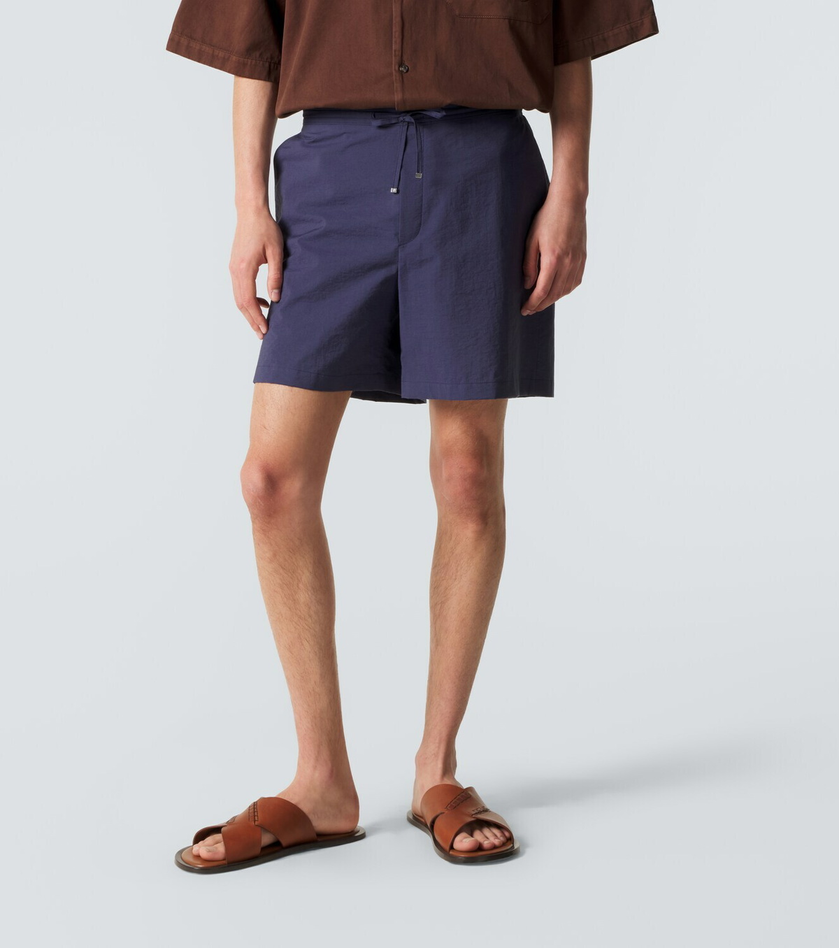 Loewe Paula's Ibiza cotton-blend poplin shorts