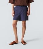 Loewe Paula's Ibiza cotton-blend poplin shorts