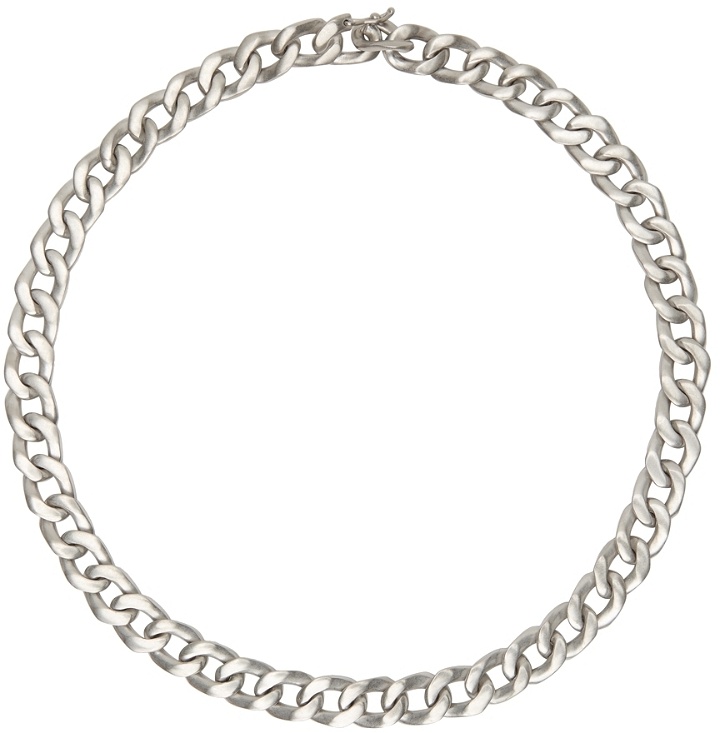 Photo: Maison Margiela Silver Semi-Polished Necklace