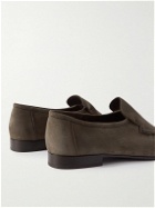 The Row - Emerson Nubuck Loafers - Brown