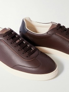 Brunello Cucinelli - Coda di Rondine Leather Sneakers - Brown