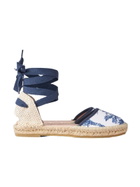 MC2 Saint Barth Flat Espadrillas With Toile De Jouy Print