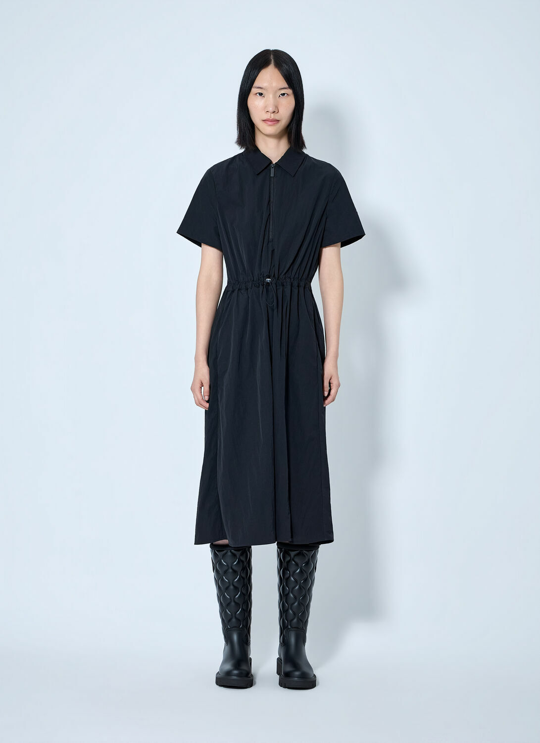 Moncler Short Sleeve Midi Dress