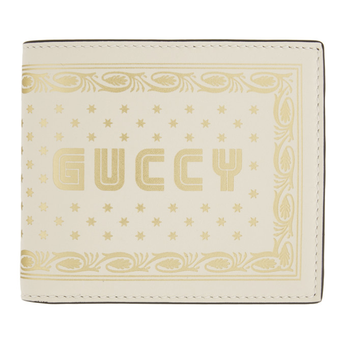 Photo: Gucci Off-White Guccy Sega Logo Bifold Wallet