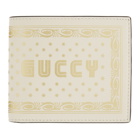 Gucci Off-White Guccy Sega Logo Bifold Wallet