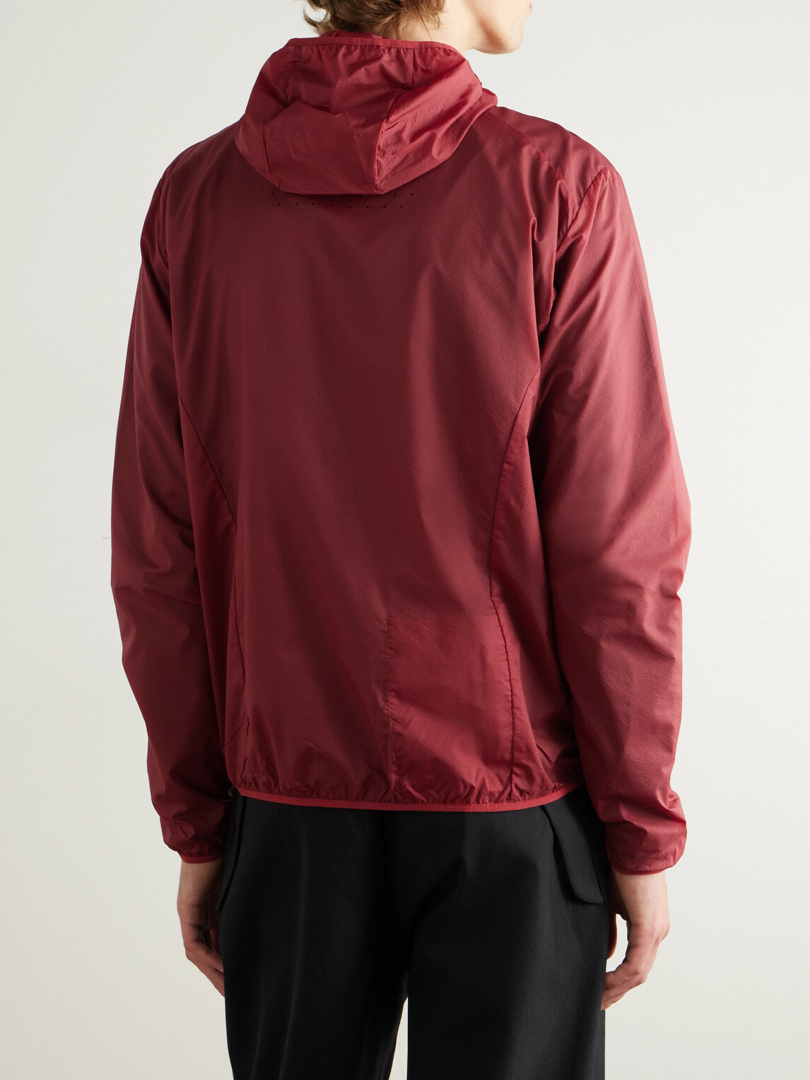 ROA - Hue Logo-Embroidered Micro Nylon-Ripstop Hooded Jacket - Red