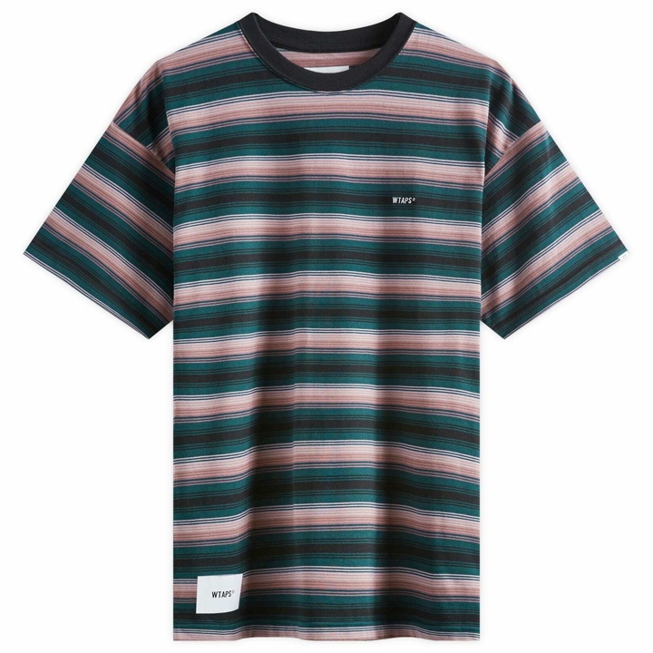 Photo: WTAPS Men's 26 Striped T-Shirt in Green