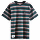 WTAPS Men's 26 Striped T-Shirt in Green