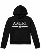 AMIRI - Logo-Appliquéd Cotton-Jersey Hoodie - Black