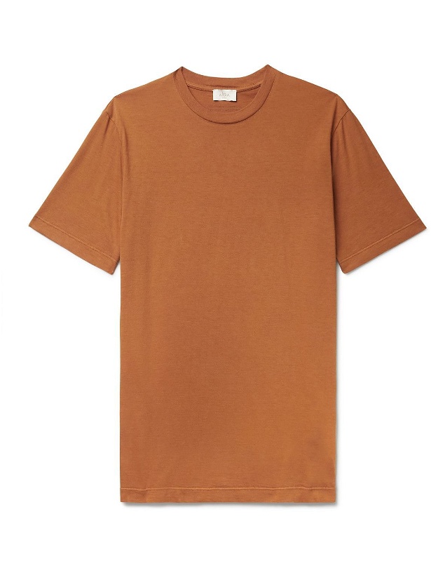 Photo: Altea - Cotton and Cashmere-Blend Jersey T-Shirt - Brown