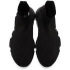 Balenciaga Black Graffiti Sole Speed Runner Sneakers