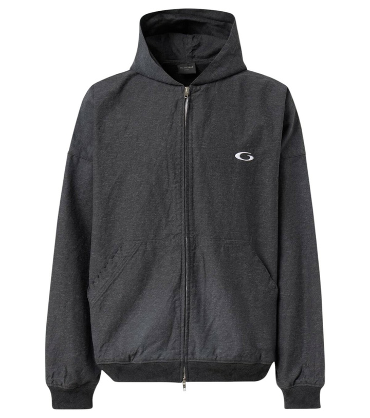Photo: Balenciaga Trompe l-œil denim hoodie