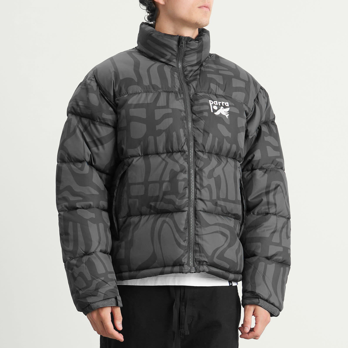 By Parra Men's Broken FTP Puffer Jacket in Black