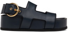 NEOUS Navy Cher Sandals