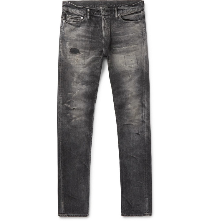 Photo: John Elliott - The Cast 2 Skinny-Fit Distressed Stretch-Denim Jeans - Men - Gray