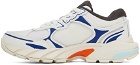 Heron Preston White & Blue Block Stepper Sneakers