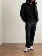 Herno - Shell-Trimmed Silk and Cashmere-Blend Flannel Down Jacket - Black