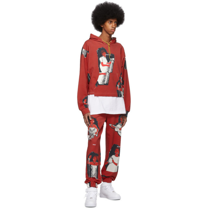 Pyer Moss Red AOP Jogger Lounge Pants