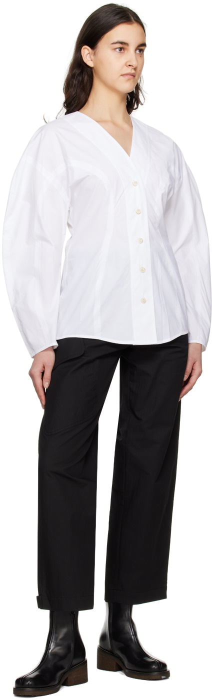 House of Dagmar White Fitted Blouse
