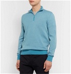 Loro Piana - Roadster Striped Cashmere Half-Zip Sweater - Blue