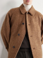 Kaptain Sunshine - Brushed Wool-Blend Woven Coat - Brown