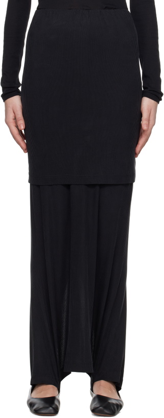 Photo: ALAINPAUL Black Fuseau Warm-Up Maxi Skirt