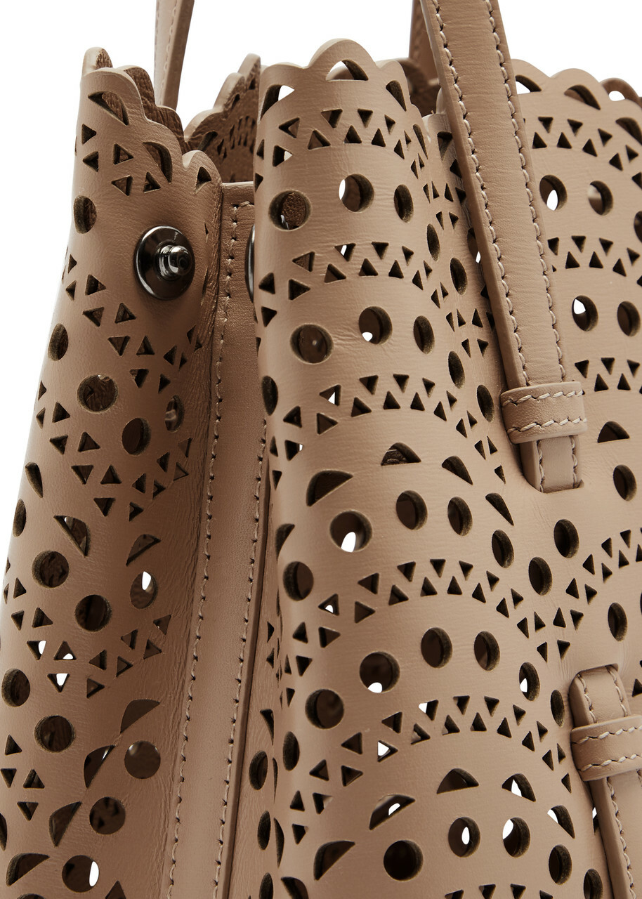 Alaïa Mina 20 Laser-cut Leather top Handle bag - Sand - One Size