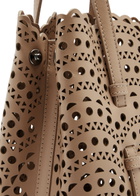 Alaïa Mina 20 Laser-cut Leather top Handle bag - Sand - One Size