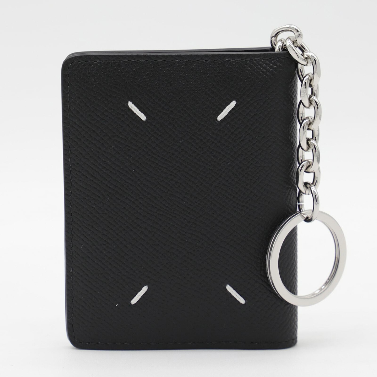 Maison Margiela Black Leather Four Stitches Card Holder