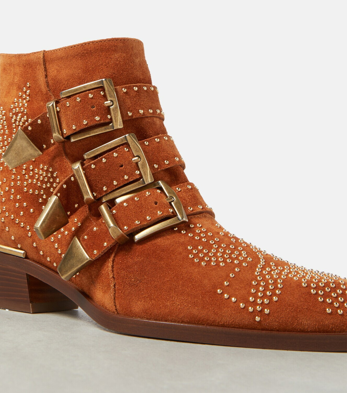 Chloé Susanna studded suede ankle boots Chloe