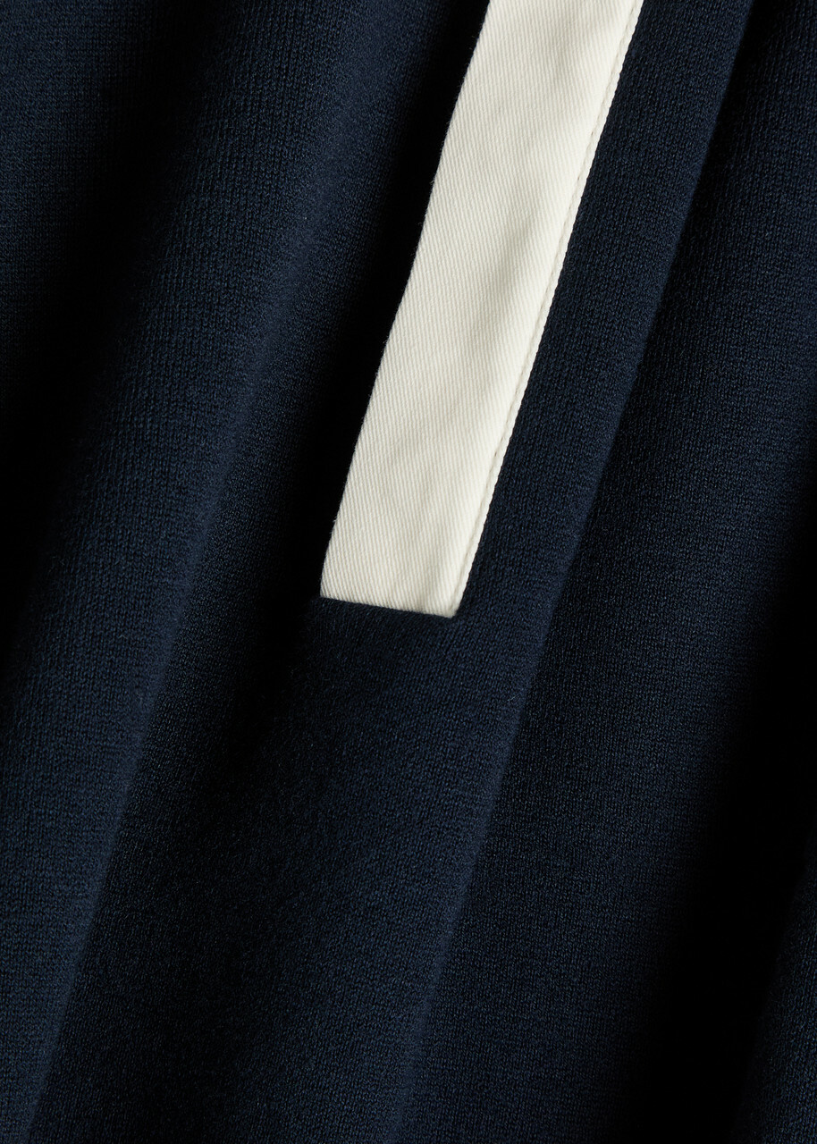 Boss Cotton and Wool-blend Rugby top Navy