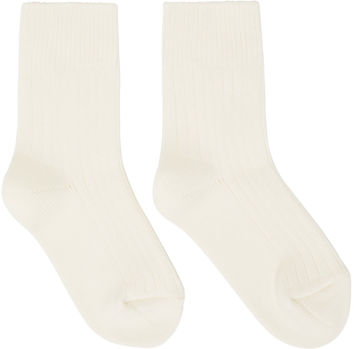 Photo: Undercover Off-White Rib Knit Socks