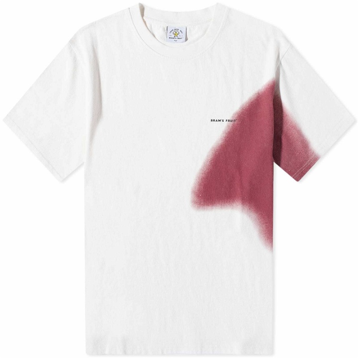 Photo: Bram's Fruit Men's Winestain T-Shirt in White/Red