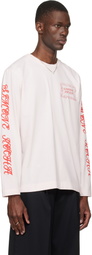 Simone Rocha Pink Pillowcase Logo Print Long Sleeve T-shirt