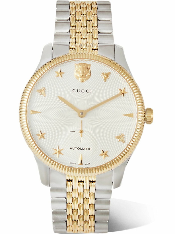 Photo: GUCCI - G-Timeless 40mm Gold PVD-Coated Stainless Steel Watch
