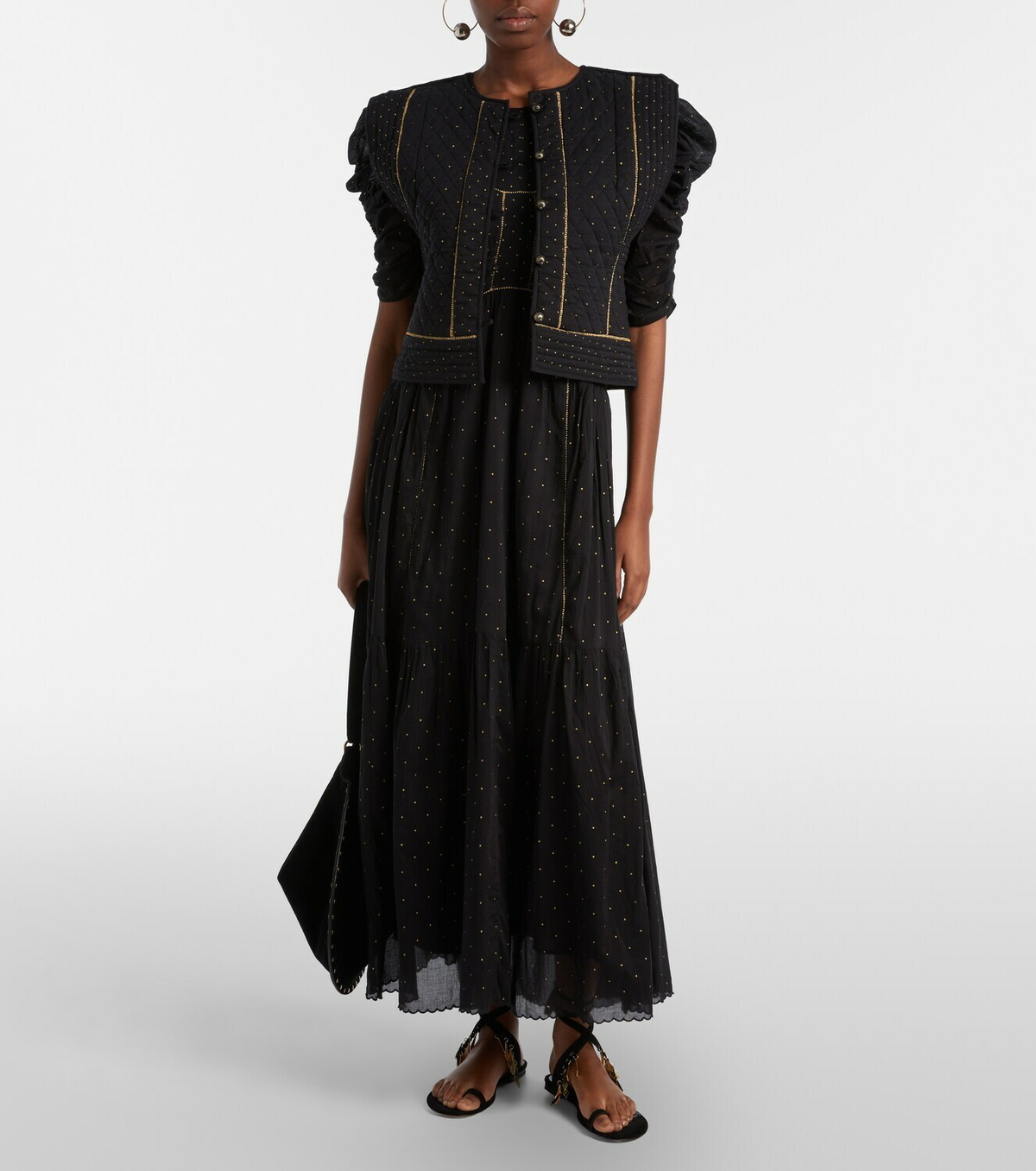 Marant Etoile Volana embellished cropped cotton vest