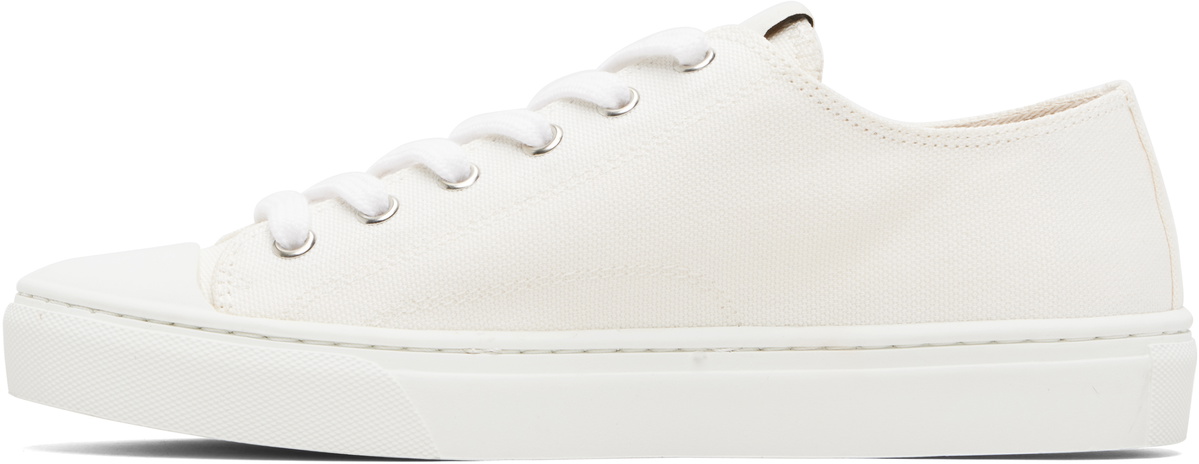 Vivienne Westwood White Low Top Canvas Plimsoll Sneakers